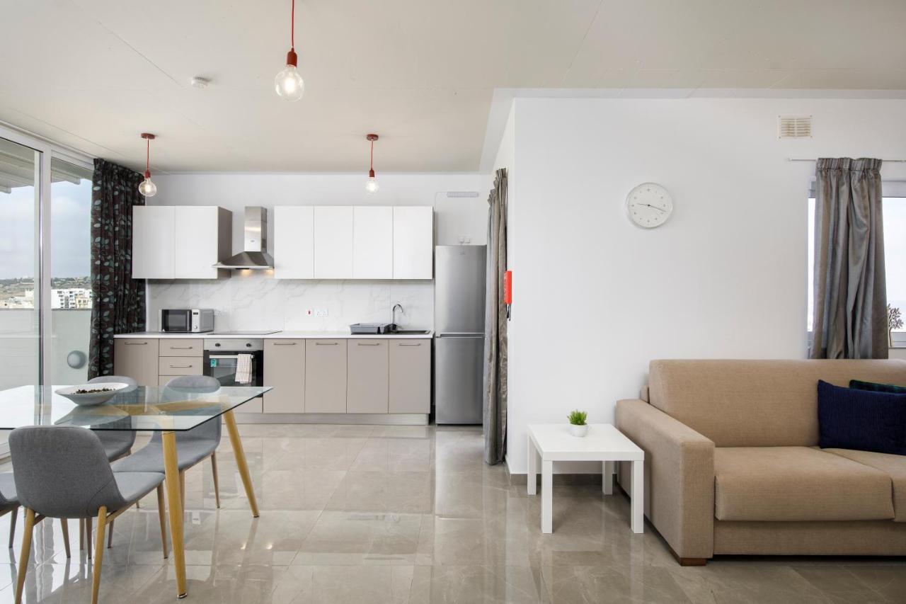 Hilltop Apartments - Stylish Comfort Living Close To The Sea, Bugibba เซนต์พอลส์เบย์ ภายนอก รูปภาพ