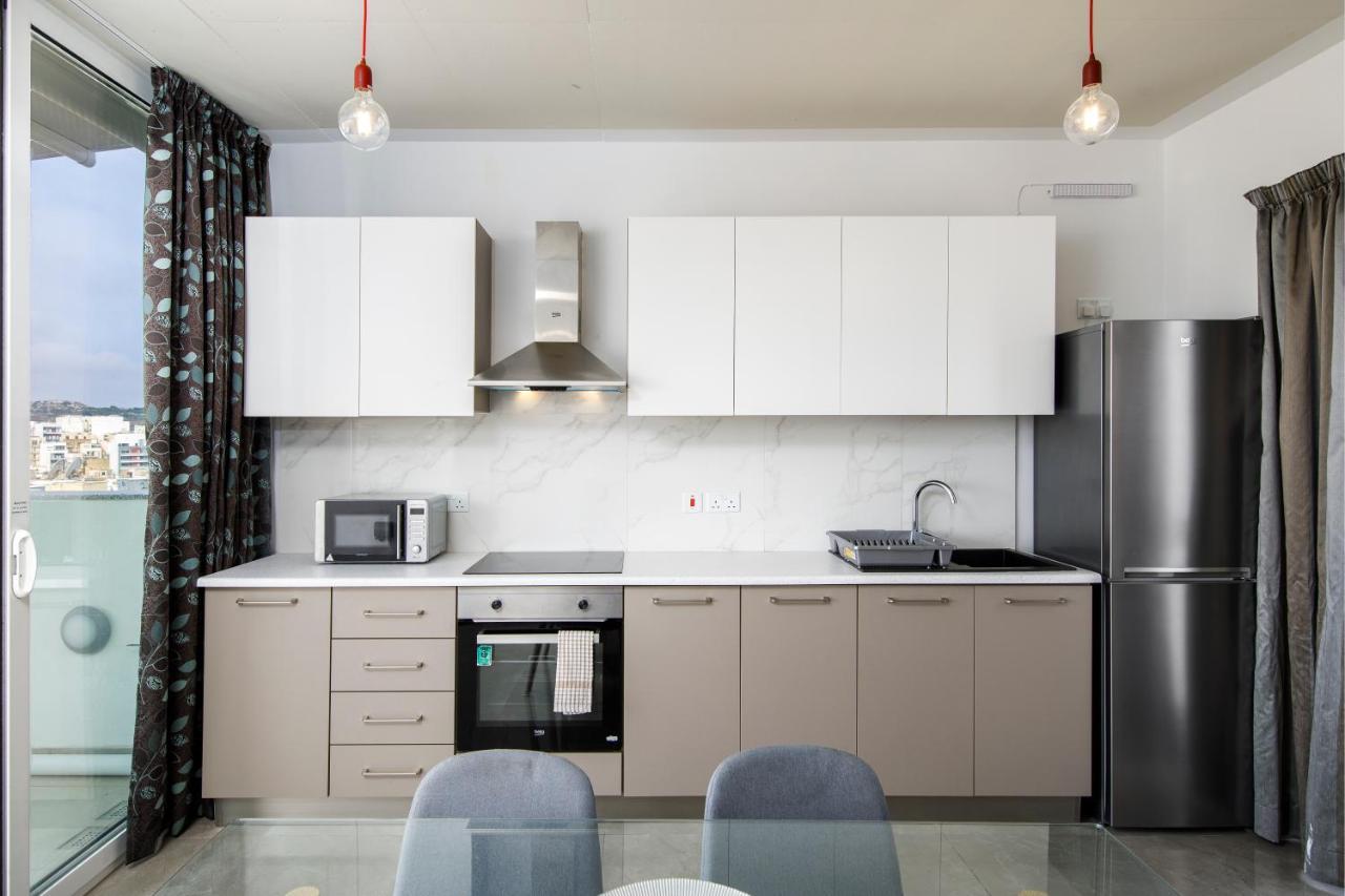 Hilltop Apartments - Stylish Comfort Living Close To The Sea, Bugibba เซนต์พอลส์เบย์ ภายนอก รูปภาพ